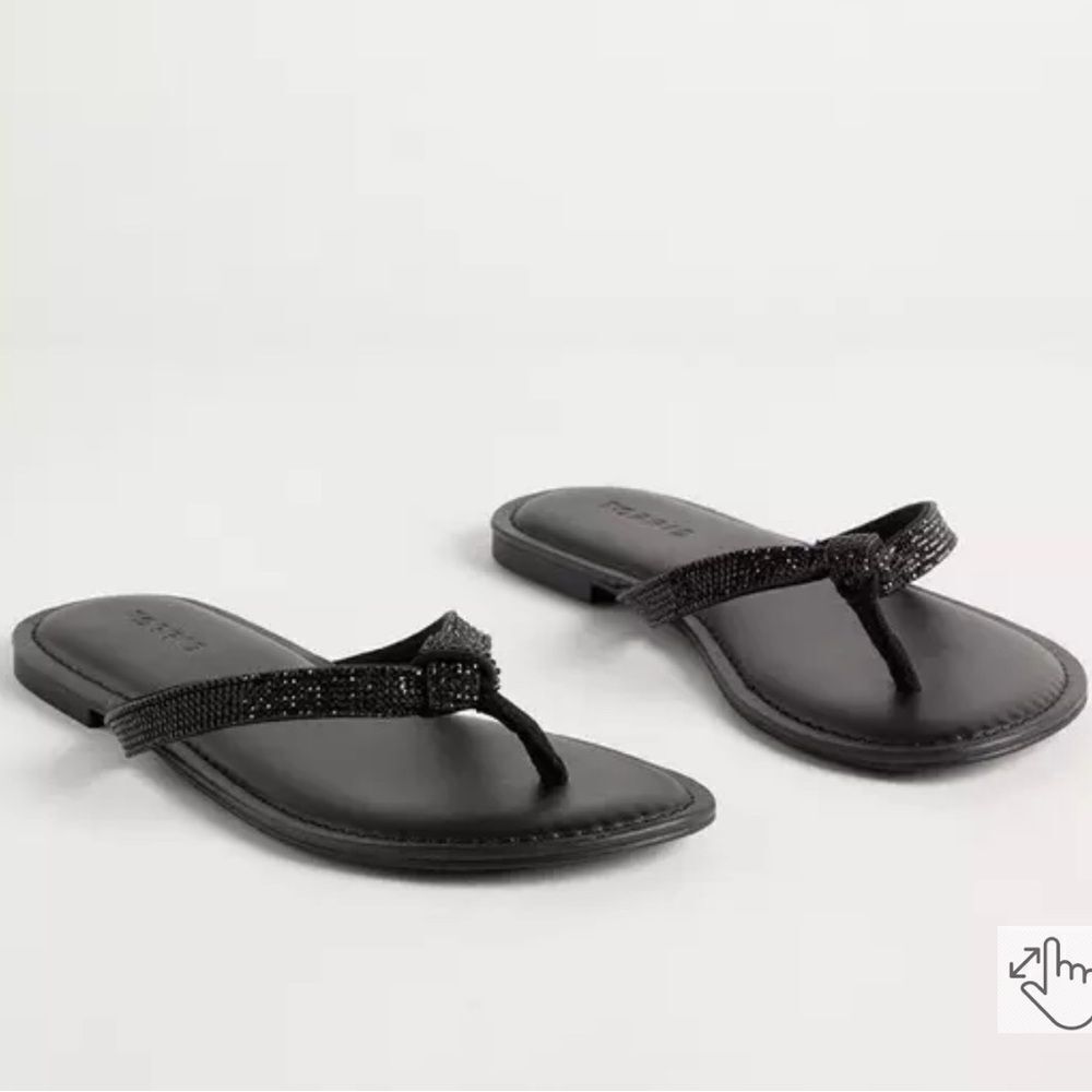 Torrid Rhinestone Knot Flip Flops